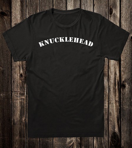 T-Shirt 100 % Baumwolle schwarz Neuheit Biker Motorrad Chopper Tattoo Knucklehead - Bild 4 von 5