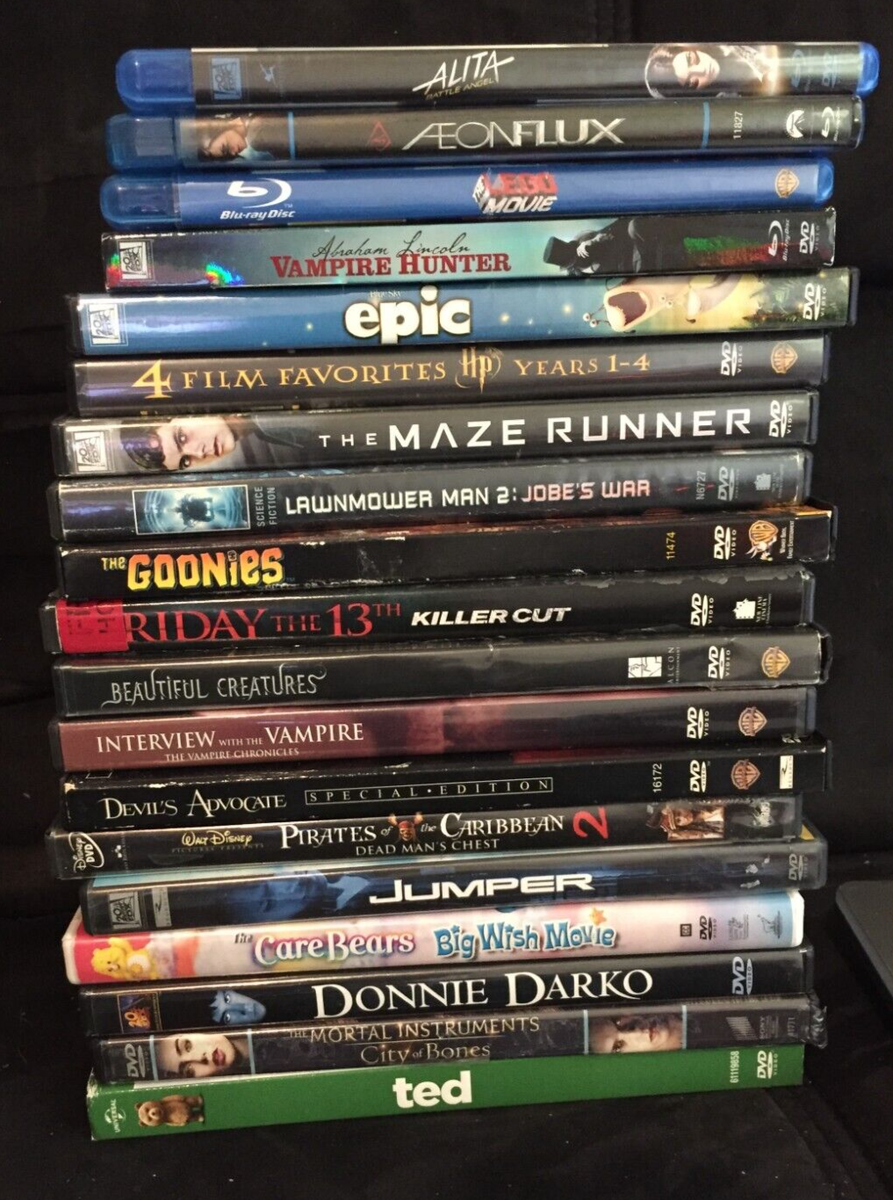 Blu-ray and DVD movies only $2.25 each + shipping (movies added