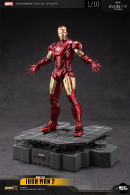 Marvel Iron Man Mark IV With Suit-Up Gantry 1/10th Action Figure