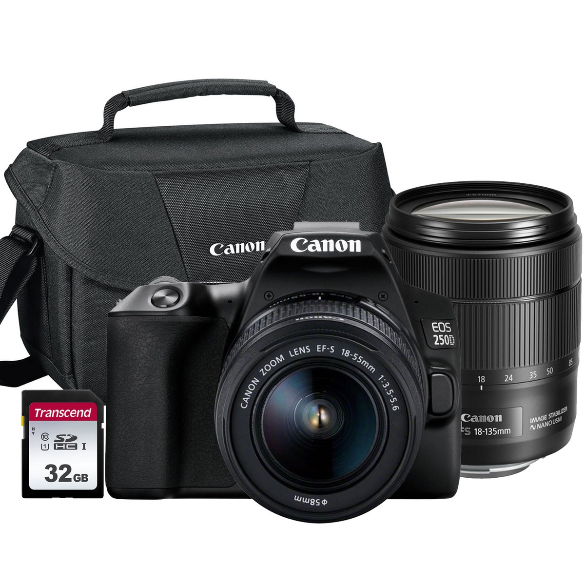 Ef S Canon 250d Canon Lens Kit Canon EOS 250D DSLR Camera Black