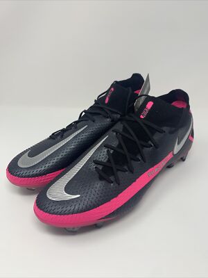Nike Phantom GT Elite DF FG Soccer Cleats Black/Pink CW6589  display picture 3
