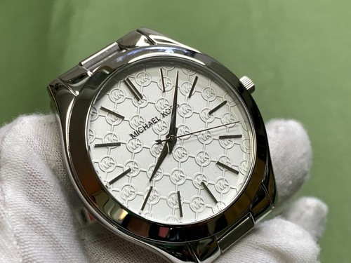 Michael Kors Slim Runway MK3371 Silver Dial 5 Atm S/S Case Women's Quartz Watch - Picture 6 of 17