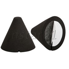 2PCS Piezo Trigger Cone for Electronic Drum Instrument Foam Black