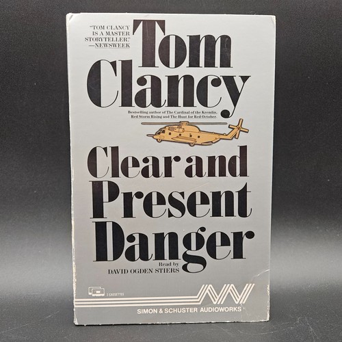 Tom Clancy Clear and Present Danger Audiobook Cassette Tape Abridged - 第 1/11 張圖片