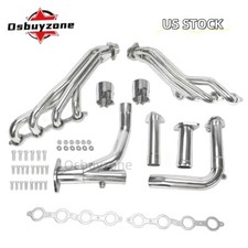 Polished Long Tube Headers Y Pipe Kit For 2007-2014 Chevy Gmc 4.85.36.0l New