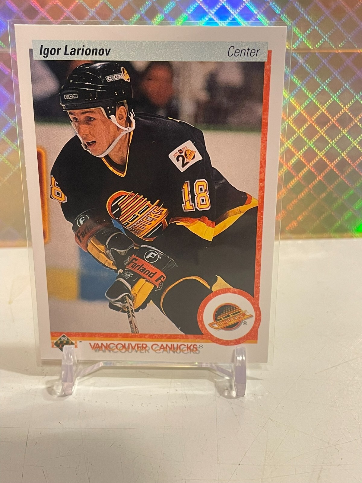 1990-91 Upper Deck Hockey #128 Igor Larionov RC