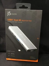 Authentic j5create USB4 Dual 4K Multi-Port Hub 5-in-1 Functions (JCD401)