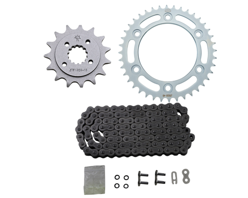 Caltric Red O-Ring Drive Chain & Sprocket Kit Compatible With - Foto 11