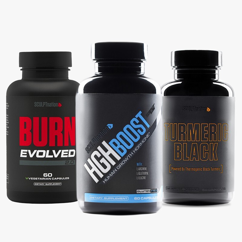 Sculptnation Turmeric Black & Burn Evolved & Human Grow Hormone Boost