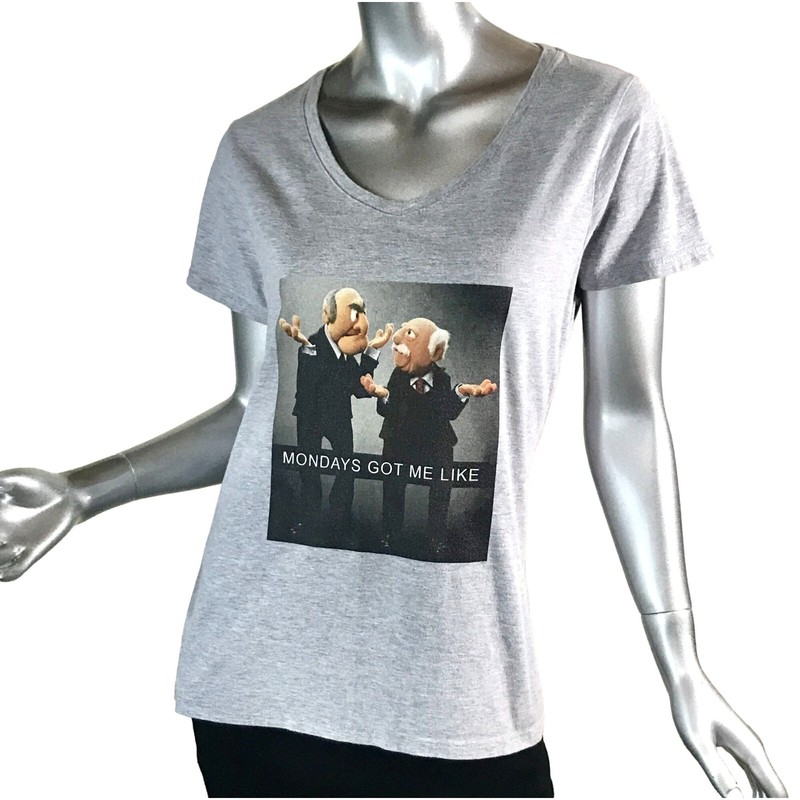 Disney Statler & Waldorf Old Men, Muppet Show Graphic Funny Quote T Shirt V Neck