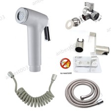 White ABS Handheld Bidet Faucet Spray Shower Head Bathroom WC Toilet Sprayer