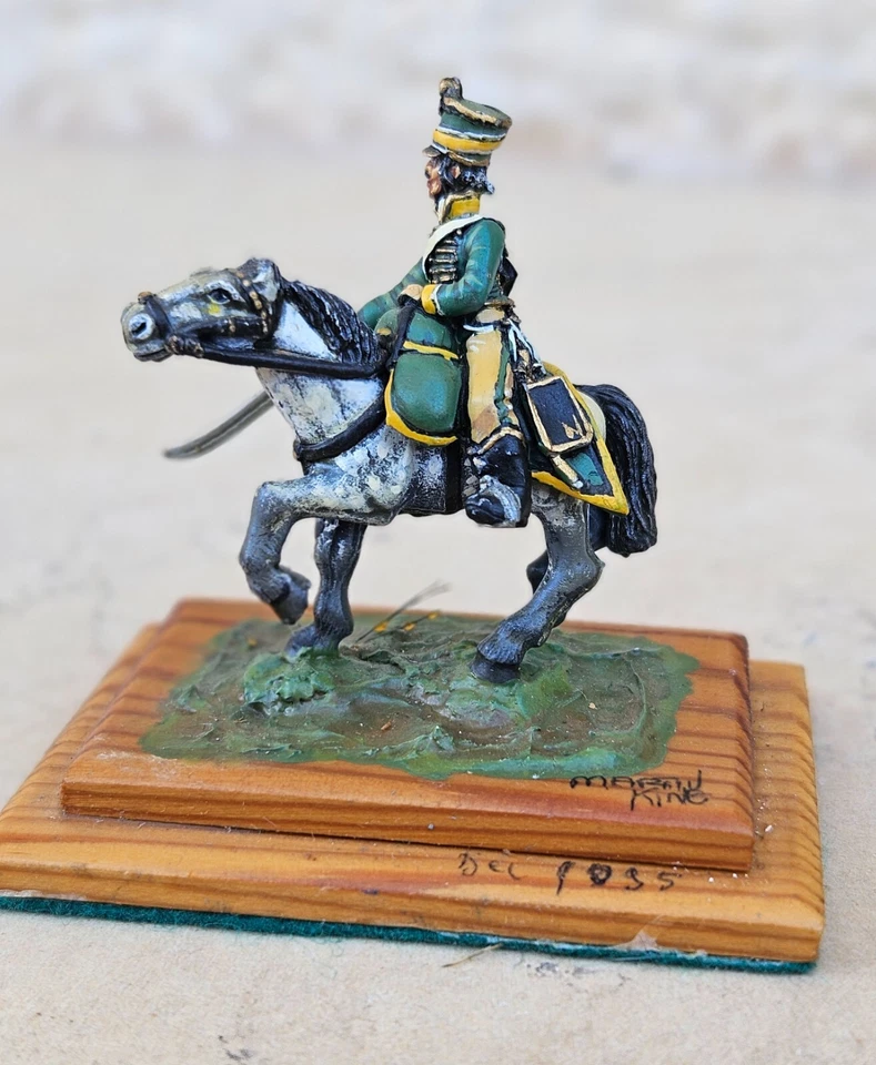 Cavaleiro Napoleonic Wars pintado à mão modelo de lata por Martin Kine, Heavy - Imagem 3 de 4
