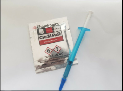 SHIN-ETSU MICROSI SILIKON WÄRMELEITPASTE + CHEM PAD VORGESÄTTIGTES WISCHE 