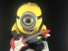 Despicable Me Minions Rock N Roll Guitar Stuart Animated Singing Plush Toy