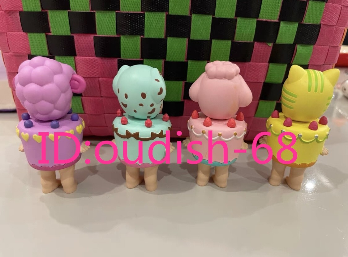4PCS Authentic Sonny Angel 15th anniversary cake Mini Figure toy