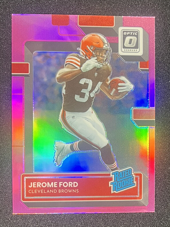 JEROME FORD 2022 Donruss Optic Pink Prizm RC #280 Cleveland Browns