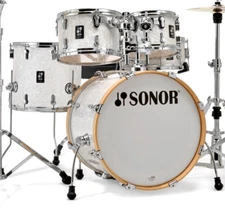 Sonor AQ2 Maple Studio 5pc Shell Pack w/20" Bass, White Marine Pearl - IN STOCK