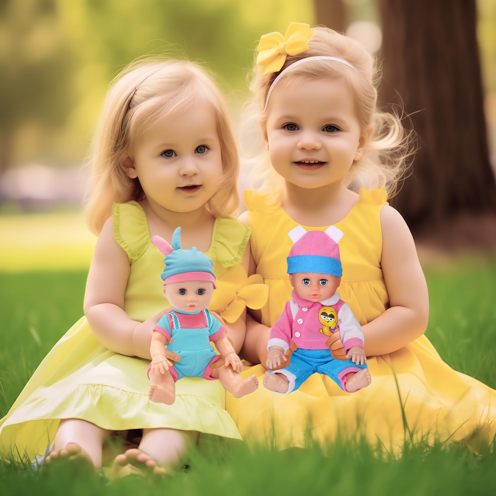 12-Inch Baby Doll Clothes Set Includes 5 Caps for 10 to 12-Inch Dolls