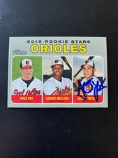 Austin Wynns Signed 2019 Topps Heritage #343 Rookie Card Baltimore Orioles COA