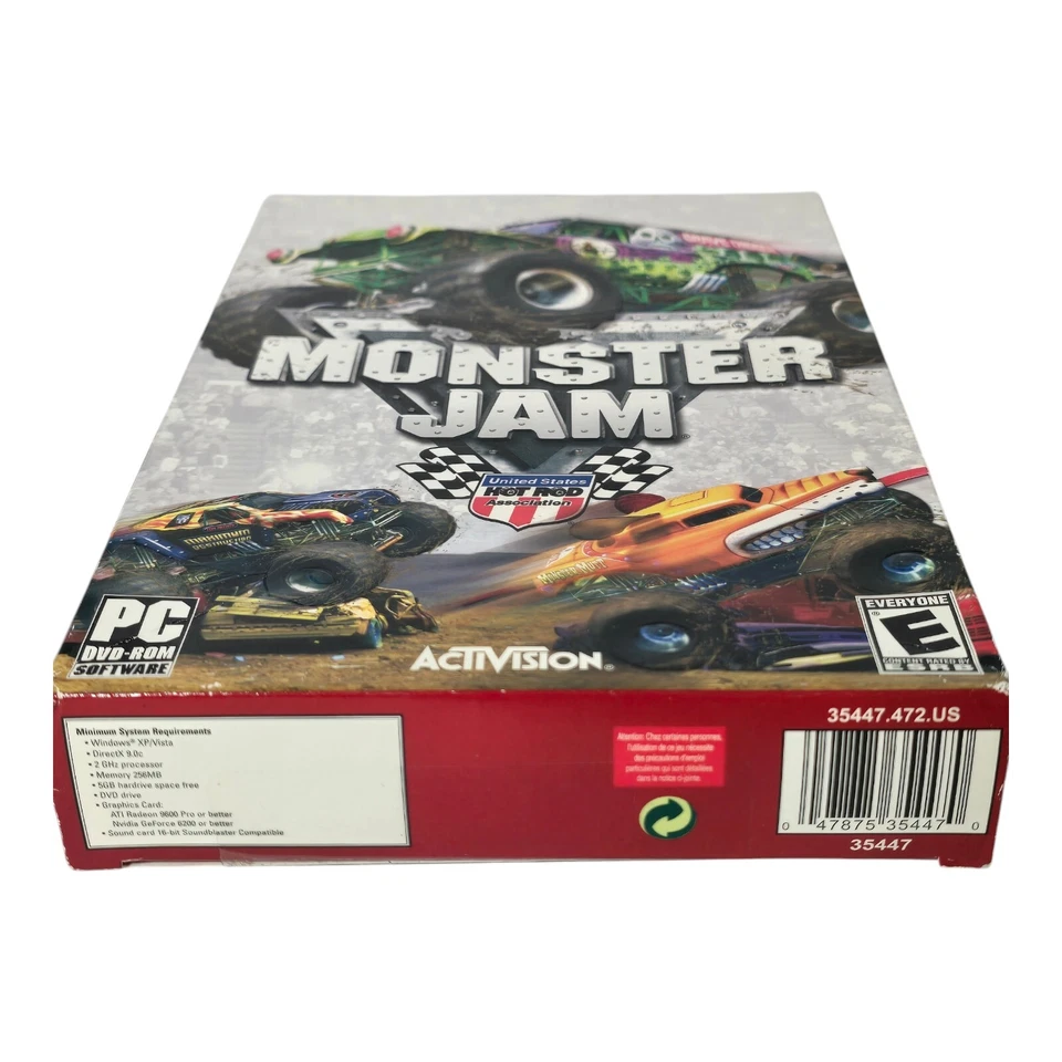 Monster Jam Computer 2007 Sealed Activision Game Unopened Box Damage WINDOWS XP - Image 3 of 4