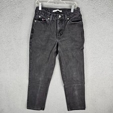 Vintage Tommy Hilfiger Jeans Womens 2 Black Cotton Denim Y2K