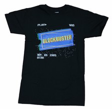 Blockbuster Adult New T-Shirt - Sep 05, 1985 VHS Play Pic
