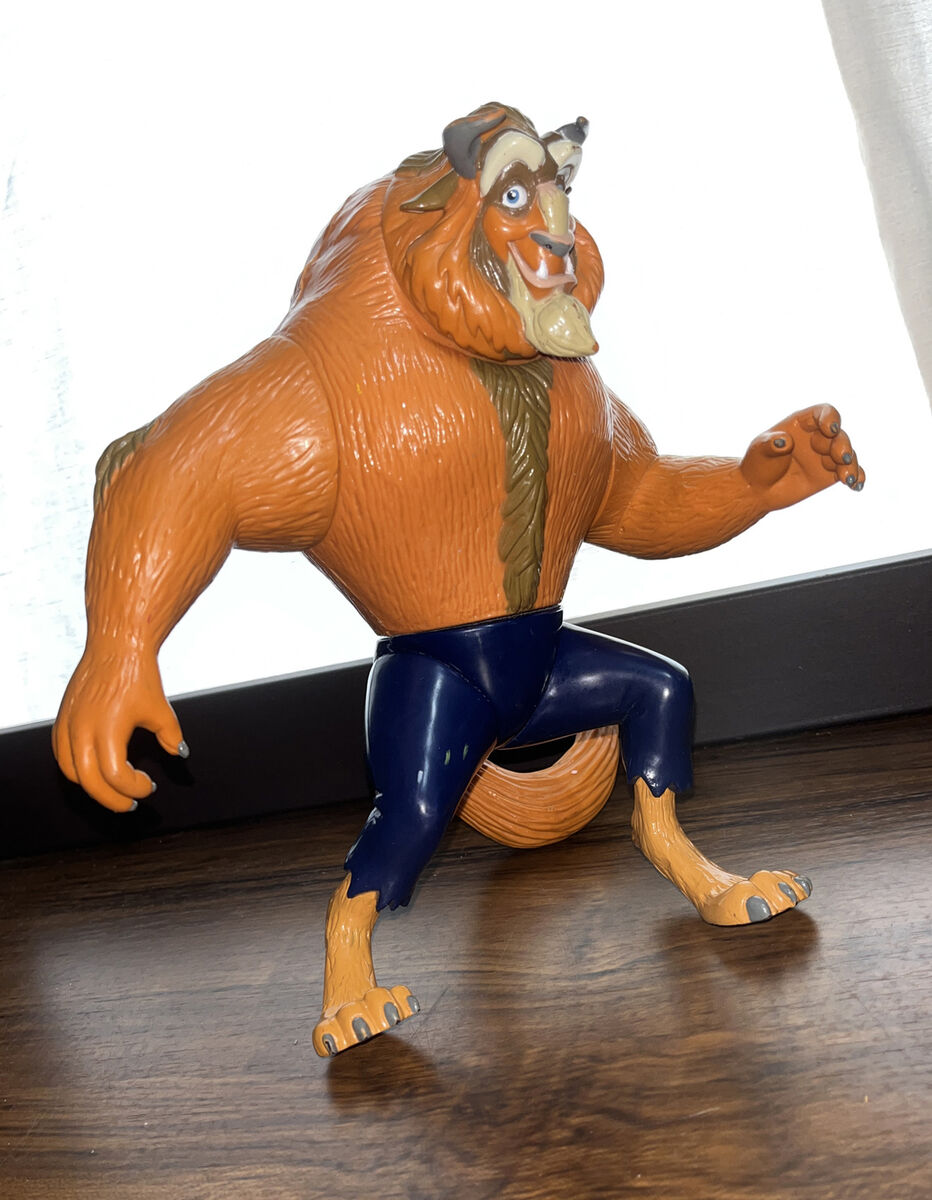 Vintage Beauty and the Beast Disney 90s Beast 9”Plastic Vintage Beauty and the Beast Disney 90s Beast 9”Plastic