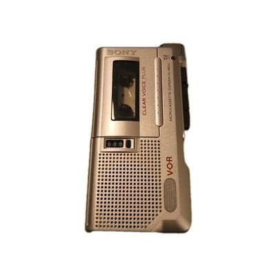 Sony Microcassette-Corder M-560V VOR Silver Handheld Voice Plus Recorder