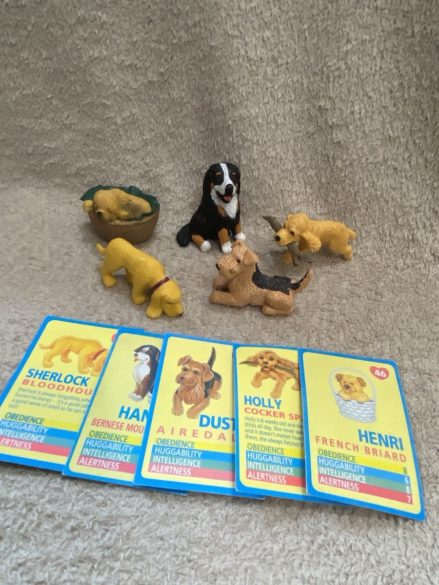 x Vintage 90s Puppy In My Pocket Figures Bundle with Cards