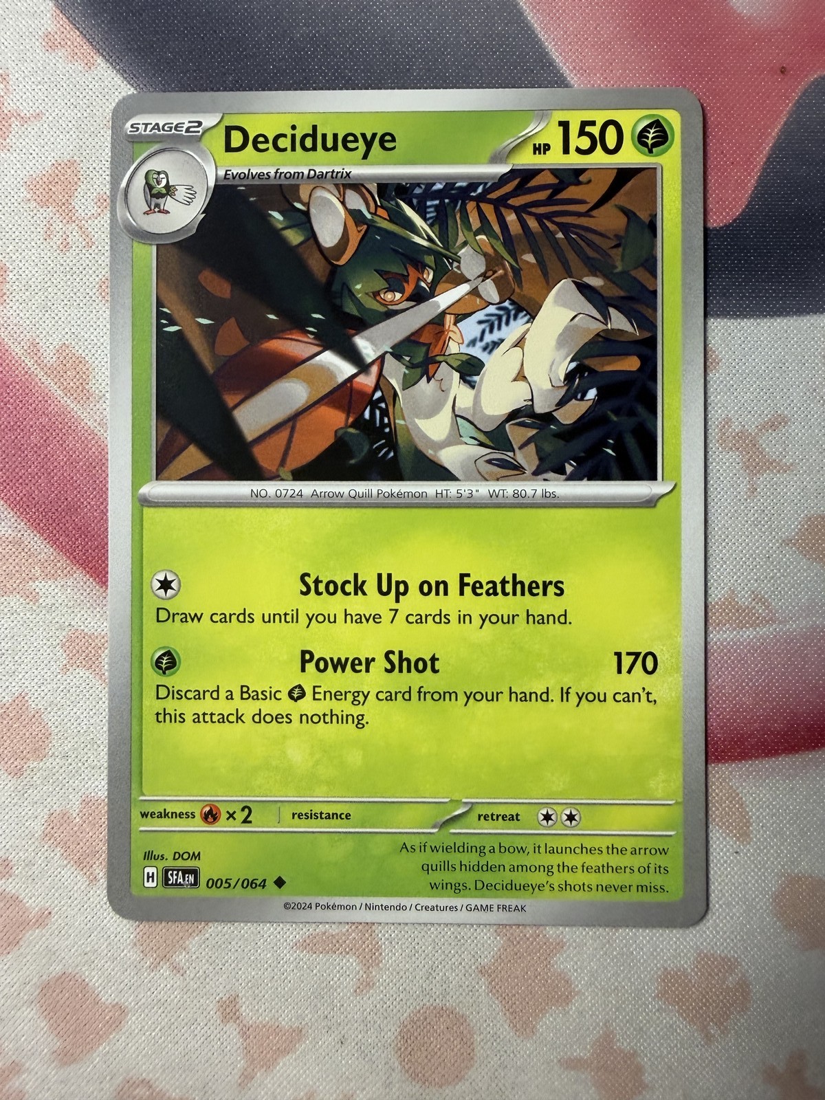 Decidueye Uncommon SV: Shrouded Fable 005/064 NM English