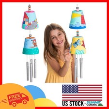 Creative DIY Wind Chime Craft Kit for Kids - 2-Pack with Pots, Beads  Stencils
