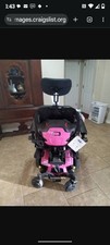 Quantum EDGE3 Power Tilt Wheelchair Pink