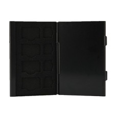 Portable SIM Card Box For Travel Organization - Black Aluminum