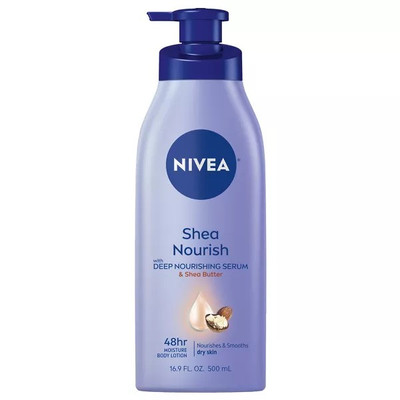 NIVEA Shea Nourish Body Lotion w/ Deep Nourishing Serum & Shea Butter16.9 Fl oz
