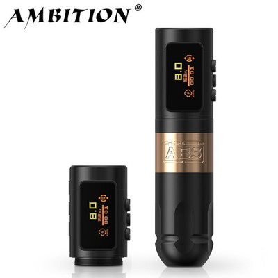 2026 New Ambition ABS Vibe Max Wireless Rotary Tattoo Machine Brushless Motor