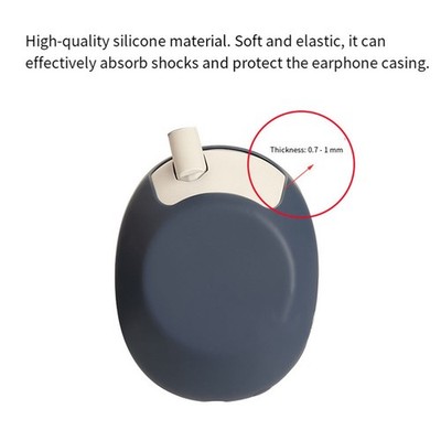 Maßgefertigte Silikonhülle für Sony WH1000XM6 3 in 1 Lösung für Kopfhörerp