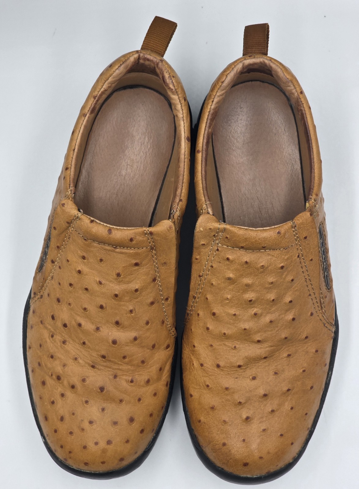 Roper Men's 9 Leather Performance Slip-On Ostrich… - image 8