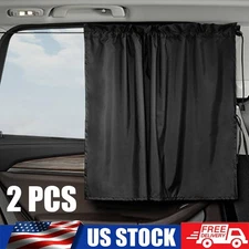 2PCS Car Side Window Sun Shades, Suction Cup Vehicle Sunshade Curtain UV Protect