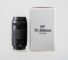 NIB Canon EF 75-300mm F4-5.6 III Telephoto Zoom Lens, Rebel, DSLR