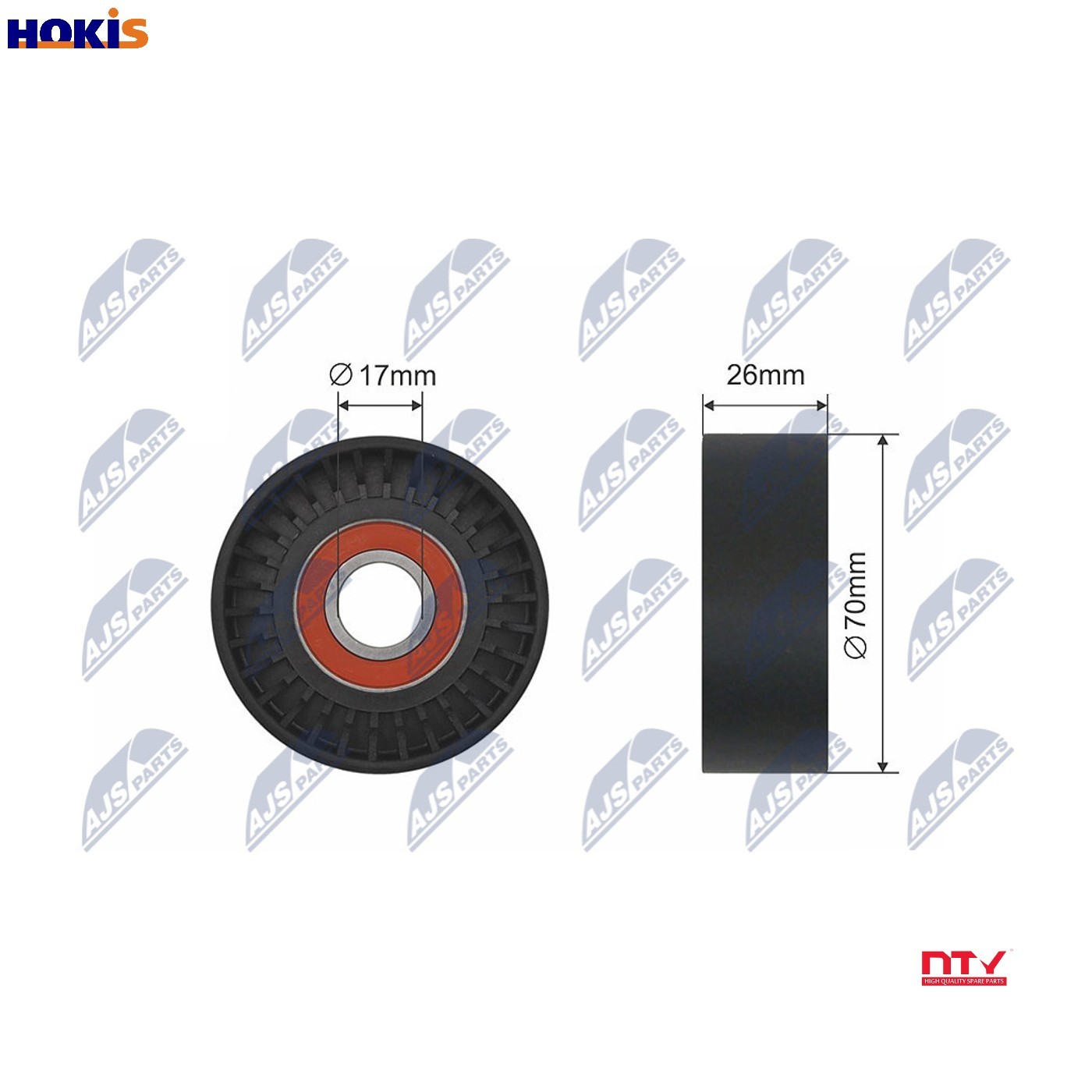 Pulley Idler V-Belt For Ford Galaxy 2.0/2.3 11.95-05.06 - Image 9