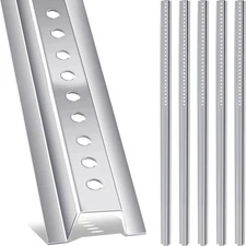 Gisafai 6 Pack 6ft U-Channel Sign Posts Heavy Duty Galvanized Steel Silver