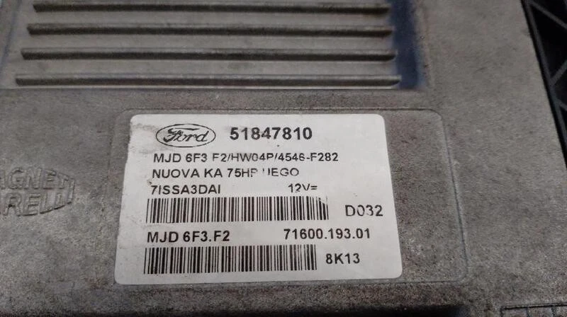 51847810 centralita motor uce para FORD KA (RU8) 1.3 TDCI 2008 5667894 - Immagine 4 di 4