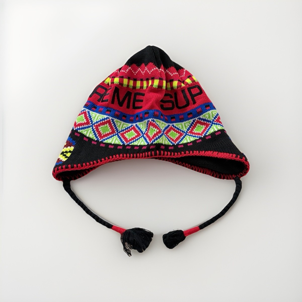 SUPREME Black Nepali Earflap Beanie FW17 Authentic Brand New | eBay