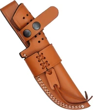 Top Grain Leather Knife Sheath for Fixed Blade Knives - Vertical Holster for ...