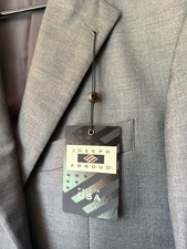 NWT Joseph Abboud Blazer Men 40L Gray Wool Zignone Super 110s Slim Fit USA Made