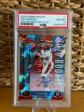 💎💎💎2020 Panini Honors 2002 Rookies Joe Burrow #1 Blue Auto 01/15 PSA 10