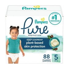 Pampers Pure Protection Diapers Enormous Pack - Size 5 - 88ct