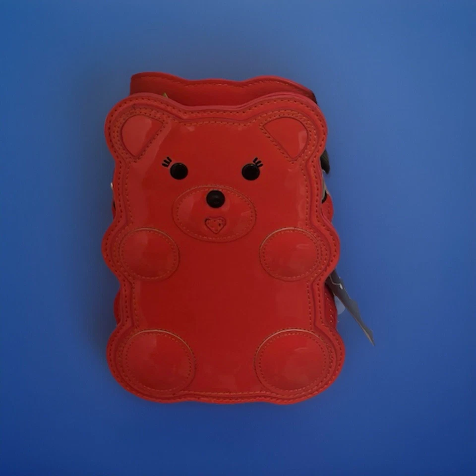 Bolso Bandolera Lily Bloom Candy Teddy Gummy Bear Naranja Patente Nuevo con Etiquetas Foto 2 de 4