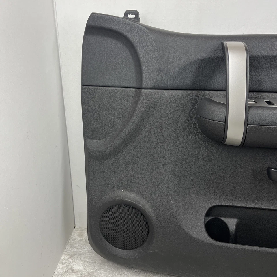 Chevy Silverado GMC Sierra 2007-2009 pasajero panel de puerta delantera ébano Foto 3 de 4