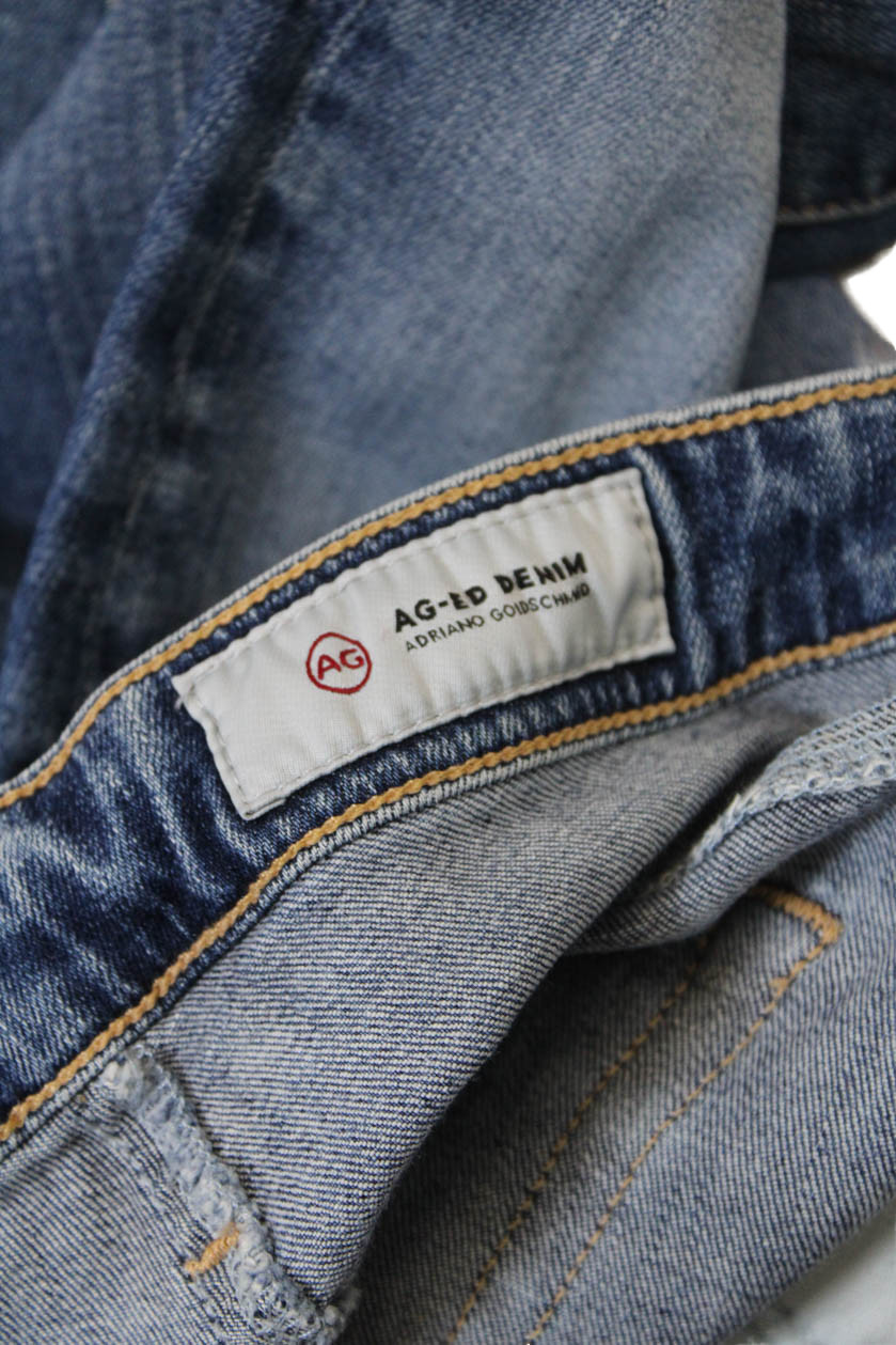 AG Women's Midrise Medium Wash Five Pocket Straight Leg Denim Pants Size 25 thumbnail 6